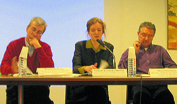 De G à droite Dominique Bourg, Nathalie Kosciusko-Morizet, Pierre Lascoumes